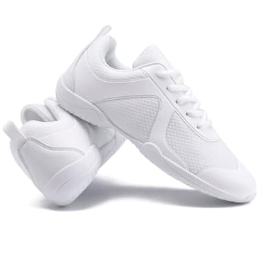 White Cheer Shoes for Girls Womens Cheerleading Shoes Girl Youth Breathable Lightweight Comfortable Kids Cheer Sneakers Size - Image 7