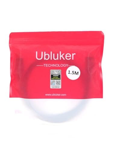 Ubluker 10K 8K 4K HDMI Cable 48Gbps 5 FT, Certified Ultra High Speed HDMI® Cable 4K 240Hz 144Hz 120Hz 8K60Hz 0.01ms HDR10+ eARC HDCP2.3 Netflix Roku TV PC Monitor Projector PS5 Xbox - Image 9