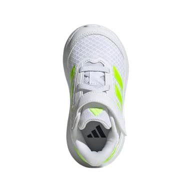 adidas Unisex-Baby Duramo SL 2.0 Elastic Lace Sportswear, White/Lucid Lemon/White, 6 - Image 3