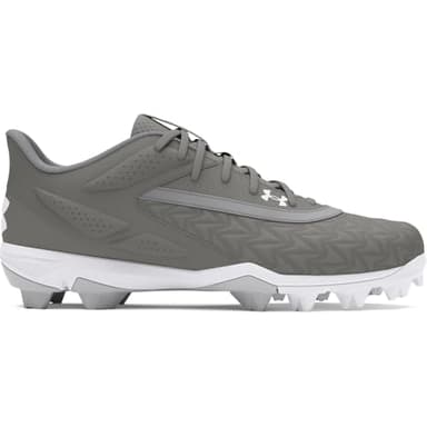 Under Armour Men's Leadoff Low RM 3.0 Baseball Cleat, (101) Baseball Gray/Baseball Gray/White, 7, US - Image 6
