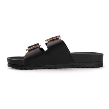 MUK LUKS Women's Grand Cayman Sandal, Black, 9 - Image 7