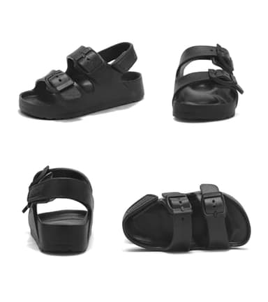 Pisumg Toddler Boy Girl Sandals Buckle Adjustable Back Strap Water Sandals - Image 6