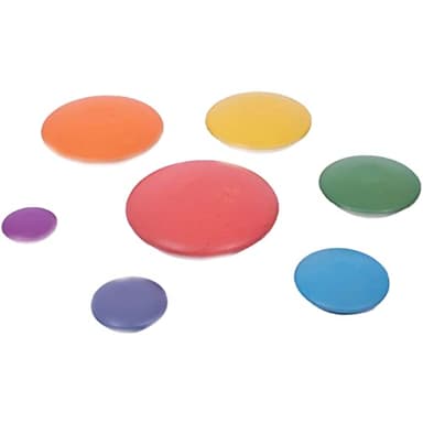 TickiT Rainbow Buttons - Set of 7 - Wooden Stacking Stones for Babies and Toddlers Aged 0+ - Natural Toy for Early Development and Open-Ended Play - Image 4