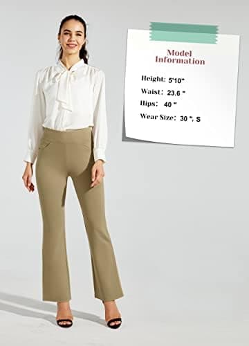 Willit Women's Yoga Dress Pants Bootcut Work Slacks Stretch Office Casual Flare Pants Petite/Regular 4 Pockets 28"/30" - Image 5