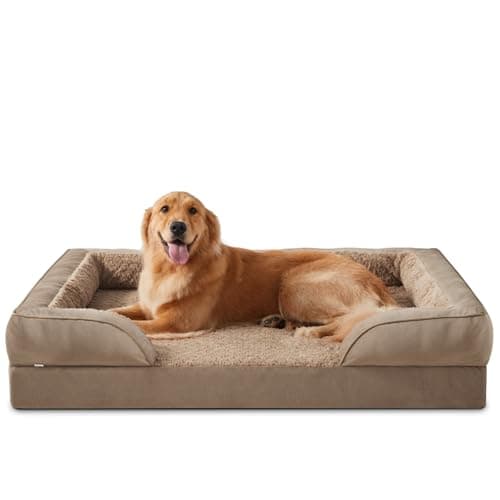 INVENHO Orthopedic Dog Beds Large Sized, XL Washable Dog Sofa with Egg-Crate Foam, Waterproof Lining and Non-Skid Bottom - Image 1