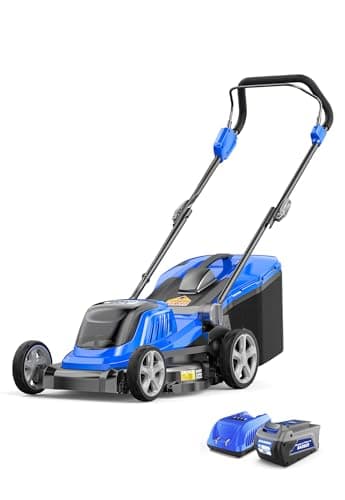 WILD BADGER POWER Lawn Mower 40V Brushless 18" Cordless, 5 Cutting Height Adjustments Electric Lawn Mower, Quickly Folding Within 5’s, 4.0AH Battery and Super Charger Included. - Image 1