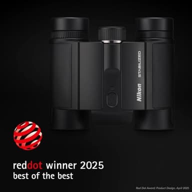 Nikon STABILIZED 12x25 Binocular | Optical Image Stabilization Delivers a Clear, Blur-Free View and Reduces Eye Strain with 12x Magnification - Image 2