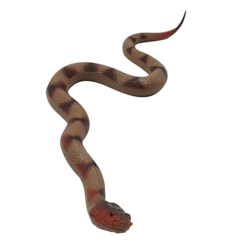 Gelabur Fake Snakes Prank, Soft Rubber Snake Realistic Keep Birds Away, Fake Snakes Toy - Life-Like Snake Figurine for Pranks, Halloween Decorations, and Educational Purposes - Image 1