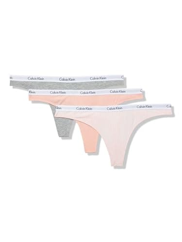 Carousel Logo Cotton Stretch Thong Panties, Multipack - Image 1