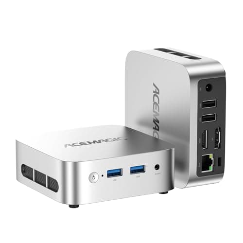 ACEMAGIC Mini PC N97, 16GB DDR4 256GB SSD Mini Computers, 12th Gen N97(Beat N100/N95/N150 up to 3.6GHz), 4K Dual Display/WiFi/BT/VESA Home/Business Small pc, Micro PC Mini Desktop Computers