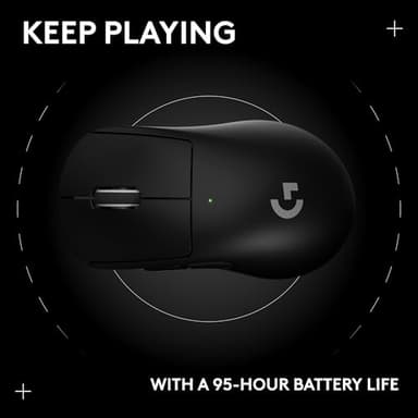 Logitech G PRO X Superlight 2 DEX Wireless Gaming Mouse, 60g pro-Grade Right-Handed Mouse with 5 programmable Buttons, USB-C Charging, 44k DPI Sensor, up to 8 kHz Polling for PC/Mac - Black - Image 14