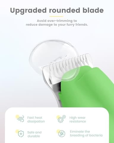 PAPMINI Dog Paw Trimmer with LED Display, Ultra-Low Noise Cordless Paw Trimmers for Dog's Feet, Cordless Hair Trimmer for Paws, Ears, Face, Rump - Image 4