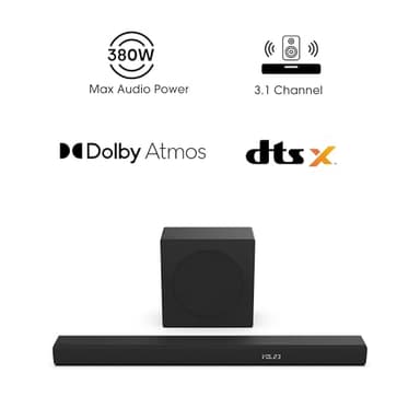 Hisense R632 3.1 Channel 380W Soundbar with Wireless Subwoofer* and Dolby Atmos (Renewed) - Image 2