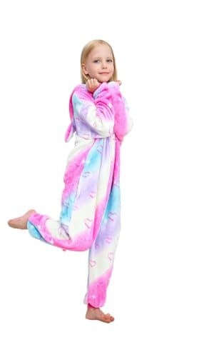 NewCute Kids Unicorn Onesie Animal Pajamas Halloween Cosplay Costume Sleepwear Gift for Girls and Boys.115 - Image 4