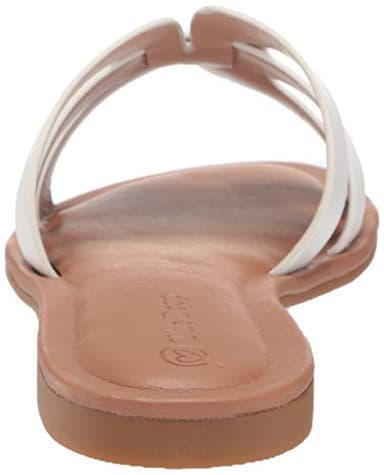 The Drop Women's Monika Flat H-Band Slide Sandal, White, 9 - Image 3