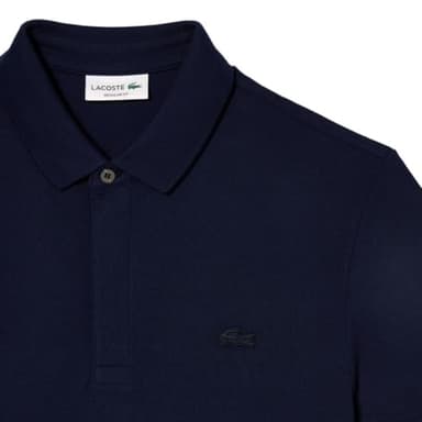 Lacoste Mens Short Sleeve Paris Polo, Navy Blue, Medium - Image 6