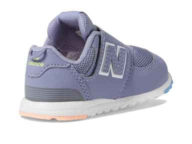 New Balance Kid's 574 V1 Midsole Hook and Loop Sneaker, Astral Purple/Clear Yellow, 3.5 XW Infant - Image 5
