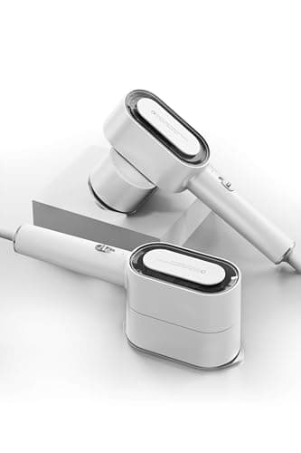 KopBeau Steamer for Clothes,2-in-1 Clothes Steamer & Iron for Wrinkles Remover,NTC Precision Ironing Protects Clothes,14 Min of Continuous Steam,1000W Travel Steamer for Travel and Home Use,White - Image 1