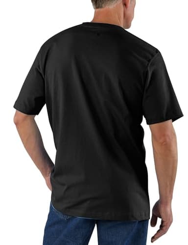 CarharttmensLoose Fit Heavyweight Short-Sleeve Pocket T-ShirtBlackLarge Tall - Image 2