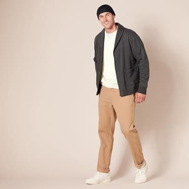 Amazon Essentials Men's V-Neck Pullover Sweater (Available in Big & Tall), Oatmeal Heather, Large - Image 8