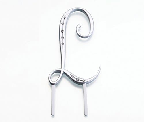 Lillian Rose Rhinestone, Large, Monogram Letter L, Silver, 4.5" L, None - Image 1