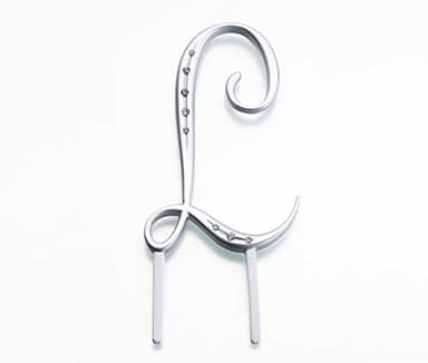 Lillian Rose Rhinestone, Large, Monogram Letter L, Silver, 4.5" L, None - Image 1