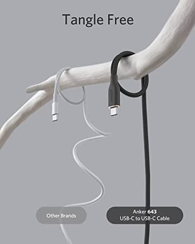 Anker USB C Cable, 100W Type C Flow Cord, Fast Charging for iPhone 17 Series, MacBook Pro 2020, and More (USB 2.0, 6FT, Black) - Image 3