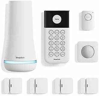 SimpliSafe 8 Piece Wireless Home Security System - Optional 24/7 Professional Monitoring - No Contract - Compatible with Alexa and Google Assistant , White - Image 3