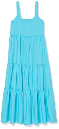 The Drop Women's Britt Tiered Maxi Tent Dress, Ocean Blue, XXL, Plus Size - Image 6