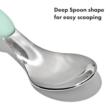 OXO Tot On-The-Go Fork and Spoon Set - Opal - Image 4