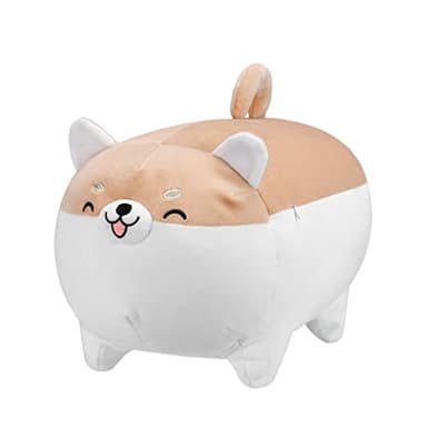 Auspicious beginning 19.6" Shiba Inu Plush Toy Anime Corgi Kawaii Smiling Plush Dog Soft Pillow, Big Stuffed Animals Plush Toy Christmas Birthday Gifts - Image 1