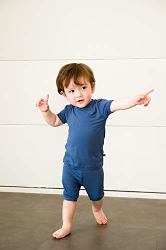 VAENAIT BABY Infant Kids Toddler Sleepwear Pajamas Pjs 4pcs Set Colorful Navy+Bluegrey S - Image 2