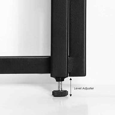 Furinno Riau No Tool/No Assembly/Folding Metal Frame Computer Desk, Rustic Oak/Black, 39 Inch - Image 8