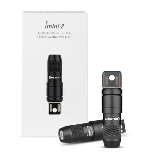 OLIGHT IMINI 2 EDC Rechargeable Keychain Flashlight 2 Pack, 50 Lumens Compact and Portable Mini LED Keyring Lights with Built-in Battery Ideal for Everyday Carry and Emergencies - Image 1