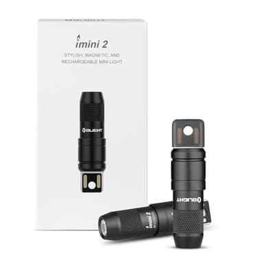 OLIGHT IMINI 2 EDC Rechargeable Keychain Flashlight 2 Pack, 50 Lumens Compact and Portable Mini LED Keyring Lights with Built-in Battery Ideal for Everyday Carry and Emergencies - Image 1