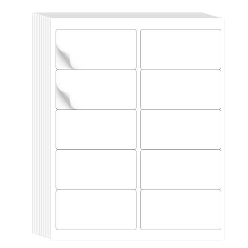 L LIKED 2" x 4" Label Stickers, Printable White 10 per Sheets Total 300 Labels, for Laser/Inkjet Printing - Matte (300 Labels) - Image 1