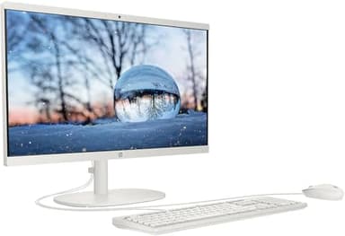 HP 21.5" FHD All-in-One Desktop Computer, 32GB RAM 1.5TB Storage (1TB SSD+512GB Docking Station Set), Dual-Core Intel Celeron, Windows 11 Pro with Microsoft Office Home & Business Included, Snow White - Image 3