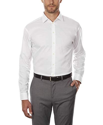 Unlisted by Kenneth Cole mens Regular Fit Solid Dress Shirt, White, 15 -15.5 Neck 32 -33 Sleeve US - Image 1