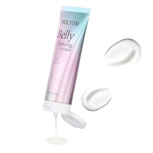 HOLYOM B Flat Belly Firming Cream: Premium Skin Tightening & Moisturizing for Stomach, Thighs & Butt, Body Lotion for Men & Women 4.22 Fl Oz