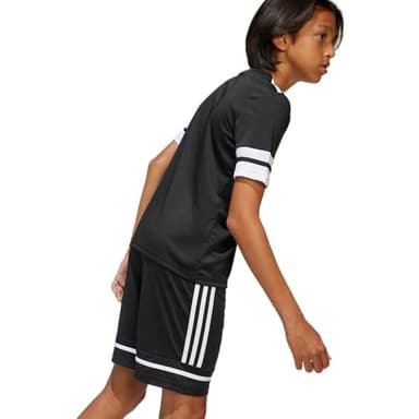 adidas Kids' Squadra 25 Shorts, Black/Black/White - Image 7