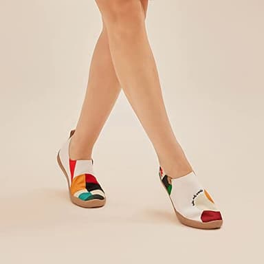 UIN Women's Art Painted Travel Shoes Slip On Casual Knit Loafers Lightweight Comfort Fashion Sneaker Toledo Ⅰ Hold That Color (10) - Image 7