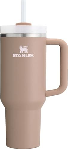 STANLEY Quencher H2.0 Tumbler with Handle and Straw 40 oz | Flowstate 3-Position Lid | Cup Holder Compatible for Travel | Insulated Stainless Steel Cup | BPA-Free | Almond Rose - Image 1
