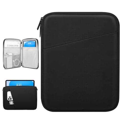 Dadanism 9-11 Inch Tablet Sleeve Bag Carrying Case for iPad (A16) 11th Gen 11", iPad 10th Gen 10.9" Air 5/4, i-Pad Air/Pro 11", i-Pad 9/8/7th, Galaxy Tab A9+ Plus 11", Remarkable 2 10.3", Black - Image 1