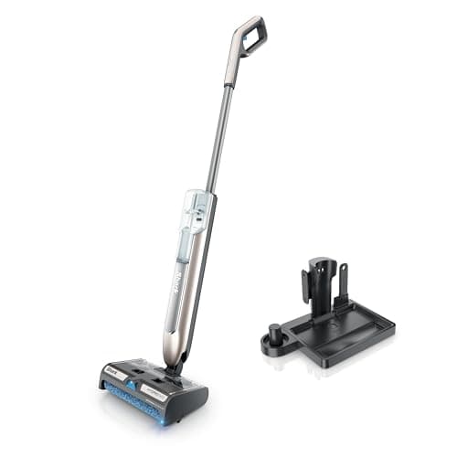 Shark WW201 HydroDuo with Dirt-Reveal Technology, Cordless, Hard Floor Cleaning System, Wet & Dry Debris Pickup, Mops & Scrubs All at Once, Hardwood, Tile, Laminate & Stone, Stone Metallic (Renewed) - Image 1