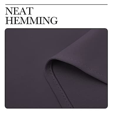 NICETOWN Bedroom Blackout Curtain Panels - (Greyish Purple Color) 52 x 108 Inch, 2 PCs, Insulating Energy Saving Solid Rod Pocket Blackout Drapes for Hall, Villa - Image 7