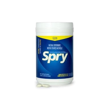 Spry Fresh Natural Xylitol Chewing Gum Dental Defense System - Aspartame-Free, Sugar-Free, Non-GMO, Gluten-Free (Peppermint, 550 Count - Pack of 1) - Image 3