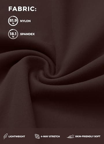 Willit Women's Yoga Pants Wide Leg Dress Work Pants Stretch Casual Pants Slacks with Pockets High Waist 30" Brown XL - Image 4