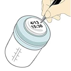 COMI Wide Neck Glass Breastmilk Collection n Storage Bottle, 4 Packs, 6oz with Screw Ring Sealing Disk; Re-markable Sealing Disc. BPA Free, Fits Breast Pumps & Nipples (4 Pink Lids) - Image 6