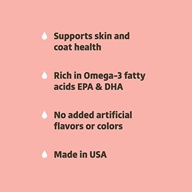 Amazon Brand - Wonder Bound Wild Alaskan Salmon Oil - Skin and Coat Support, Omega 3 Supplement for Dog and Cat , 8 fl oz - Image 3
