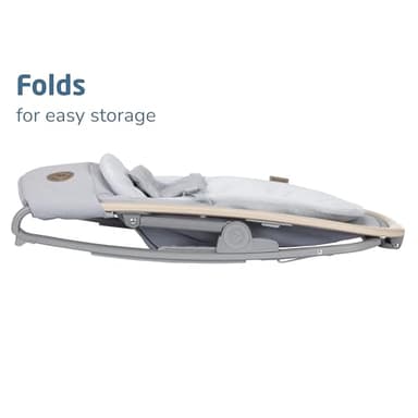 Maxi-Cosi Kori 2-in-1 Baby Bouncer Seat for Infants, Baby Rocker Chair, Portable Baby Bouncer, Classic Slate - Image 6